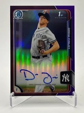 Drew Finley 2015 Bowman Chrome Refractor SP Rookie RC Auto /250 ( Yankees )