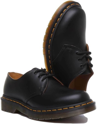 Dr Martens 1461 Unisex Leather Casual Low Cut Shoe In Black UK Sizes 3 - 12 - Picture 5 of 6