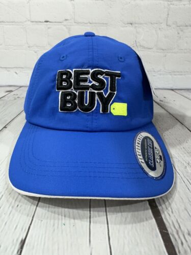 BEST BUY Blue Hook & Loop Baseball Cap Store Embroidered Logo Hat UPF 50+ NEW!