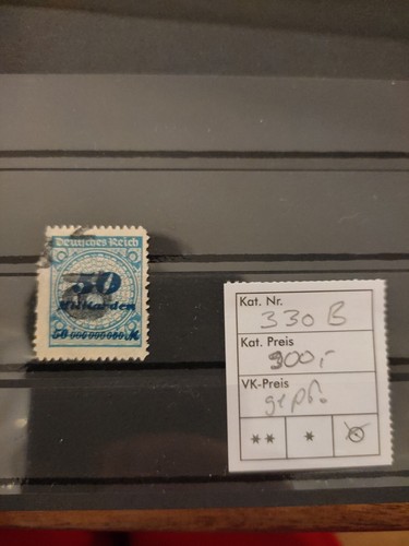 Reich allemand n° Michel 330 B, oblitéré, double contrôlé Infla/Peschl Mi 900 € - Photo 1 sur 3