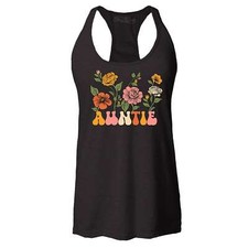 Camiseta sin mangas Tía Floral Flores Retro Estética Espalda Corredora Tía Camisa