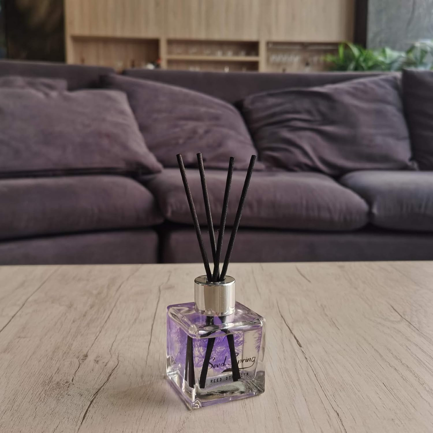 Reed Diffuser Set with Sticks Lavender Aromatherapy Oil Scent Diffuser for Home 