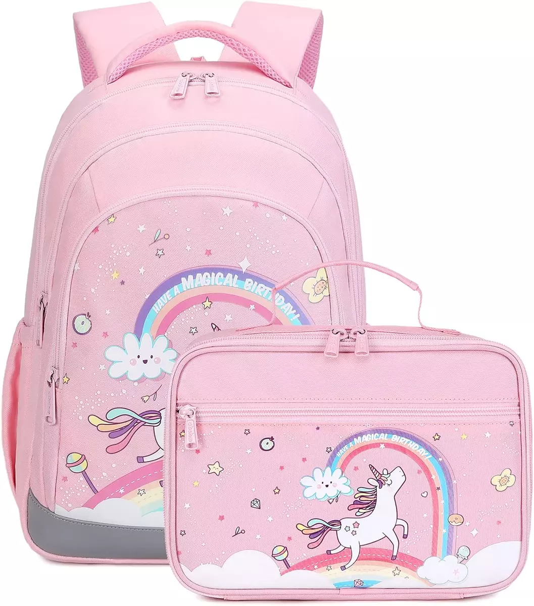 School Backpacks Lunch Box Girl, Elementary Girl School Backpack