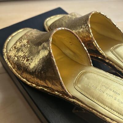 Sandales Femme DRIES VAN NOTEN - Taille 37 - Velours - Occasion Luxe