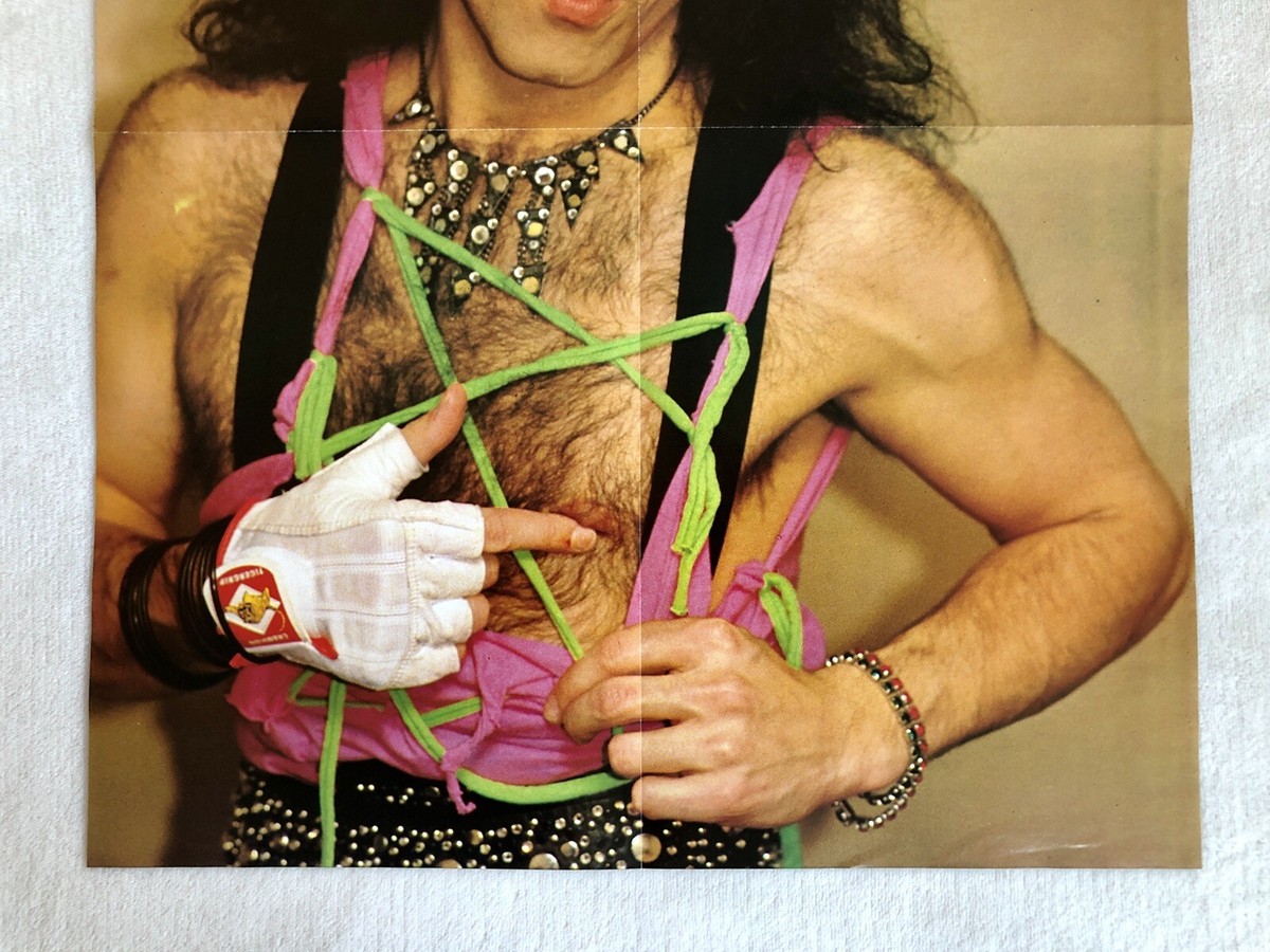 KISS Poster 1984 Paul Stanley Swedish Music Magazine Okej 1980s