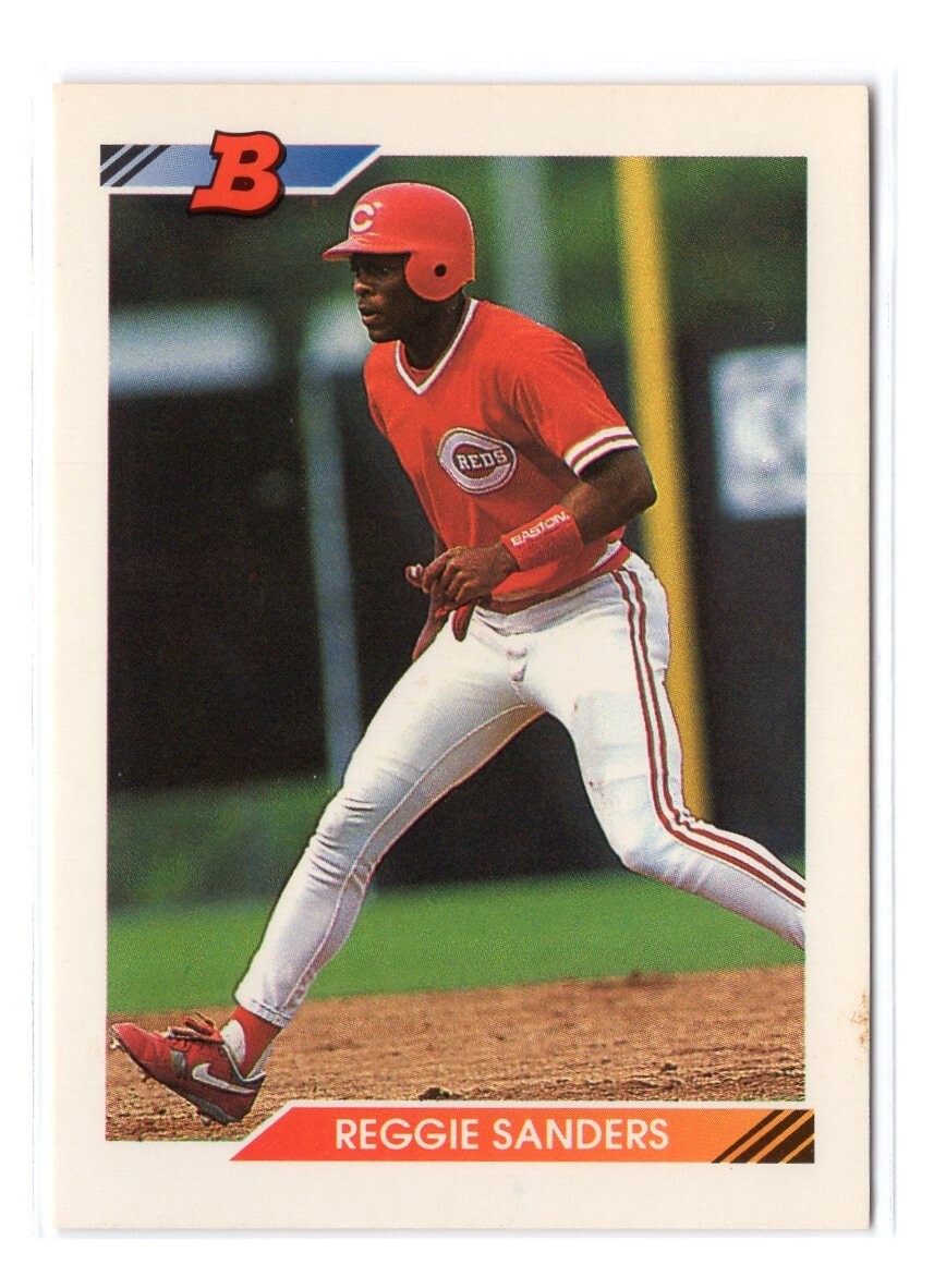 Baseball Card - 1992 Reggie Sanders 118 - Cincinnati Reds Topps Bowman