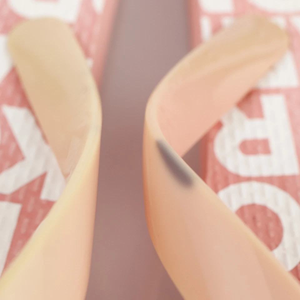 Sandália Michael Kors Feminina MK Jet Set Tamanho 8 Coral Laranja Tanga Flip Flop Slide - Imagem 3 de 4