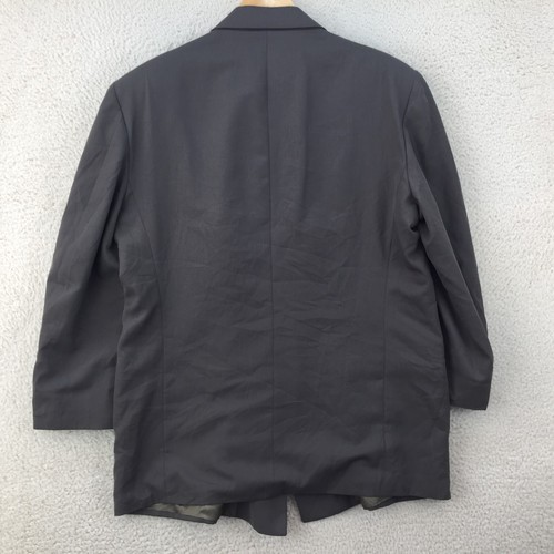 City Street USA Doppelbrust grau Wolle Luxus Blazer Jacke Herren Größe UK 42R NEU - Bild 13 von 14