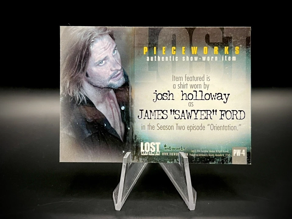 🌴Lost Season 2 Inkworks Pieceworks Card PW-4 Josh Holloway as James Sawyer Ford - Image 2 of 2