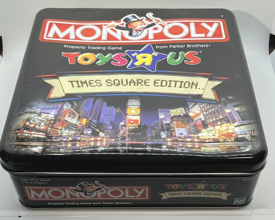 Monopoly Toys R Us Times Square 2001 Edition Complete Tin Hasbro