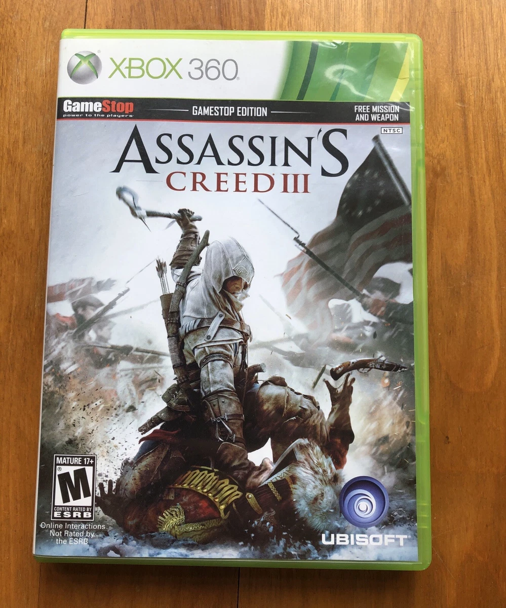 Assassins Creed III GameStop Edition XBOX 360 Complete eBay