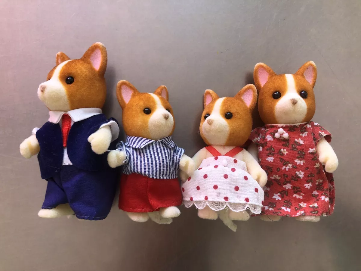 La famille chien corgi - Sylvanian Families 5509