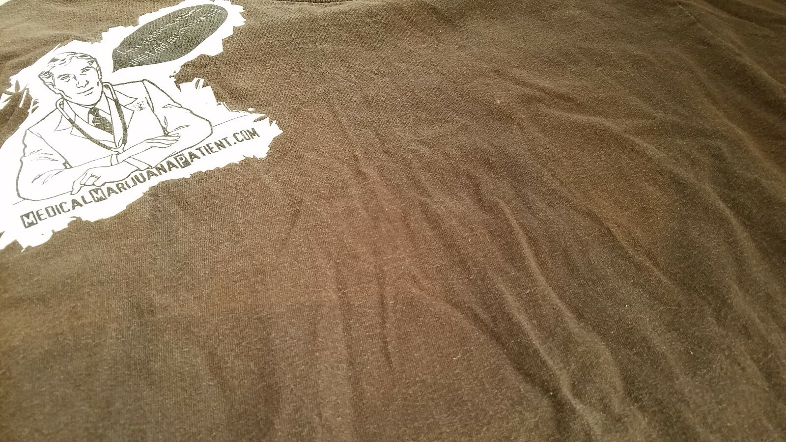 Alstyle Apparel & Activewear Brown Medical Marijuana Patient T-Shirt M READ Rare image 9