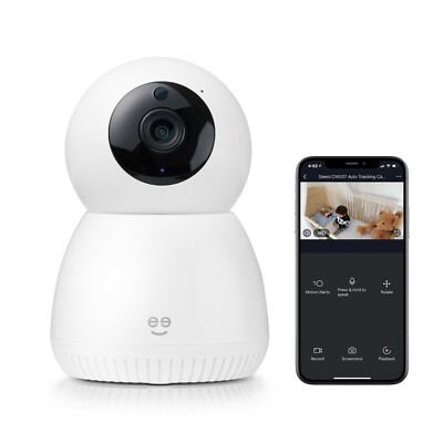 Geeni Scope 1080p WiFi Motion Tracking Security Camera, Alexa and Google Voice