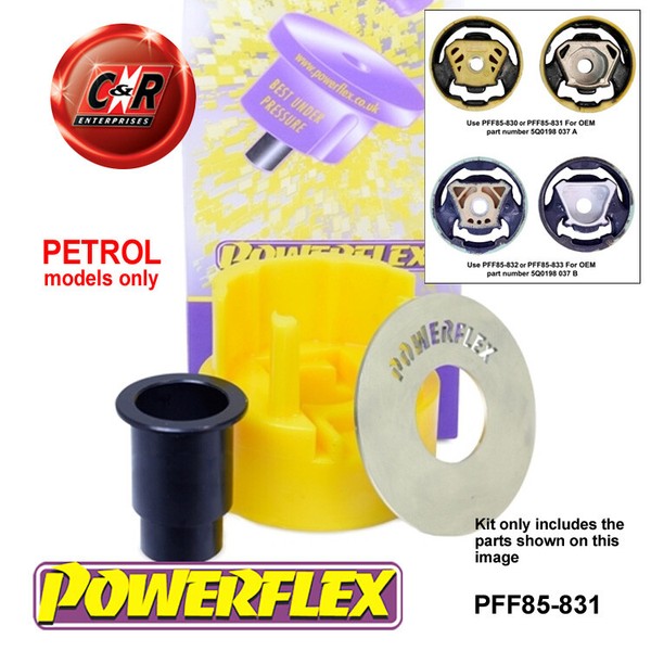 Powerflex Fr Low Motor Mnt Hybrid Bush L FüR Audi A3+S3 8Y 2020On PFF85-831-image