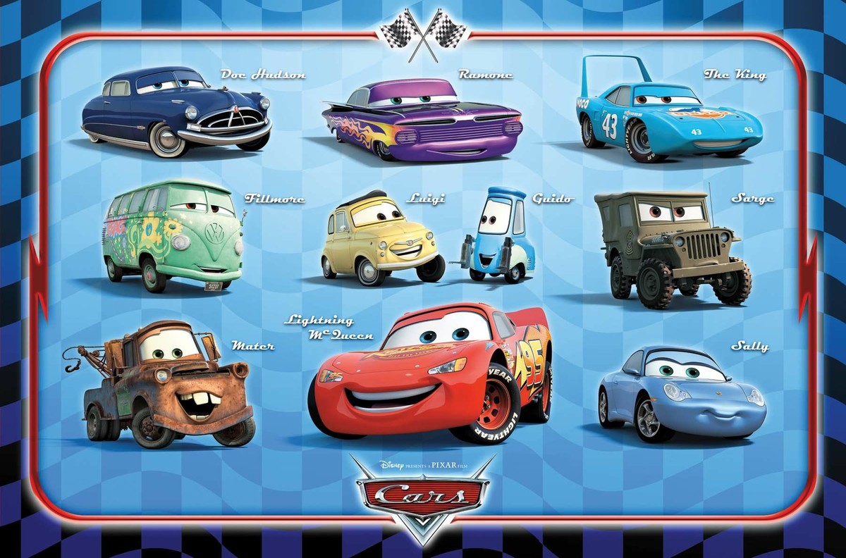 Disney Pixar Cars - Group Poster | eBay