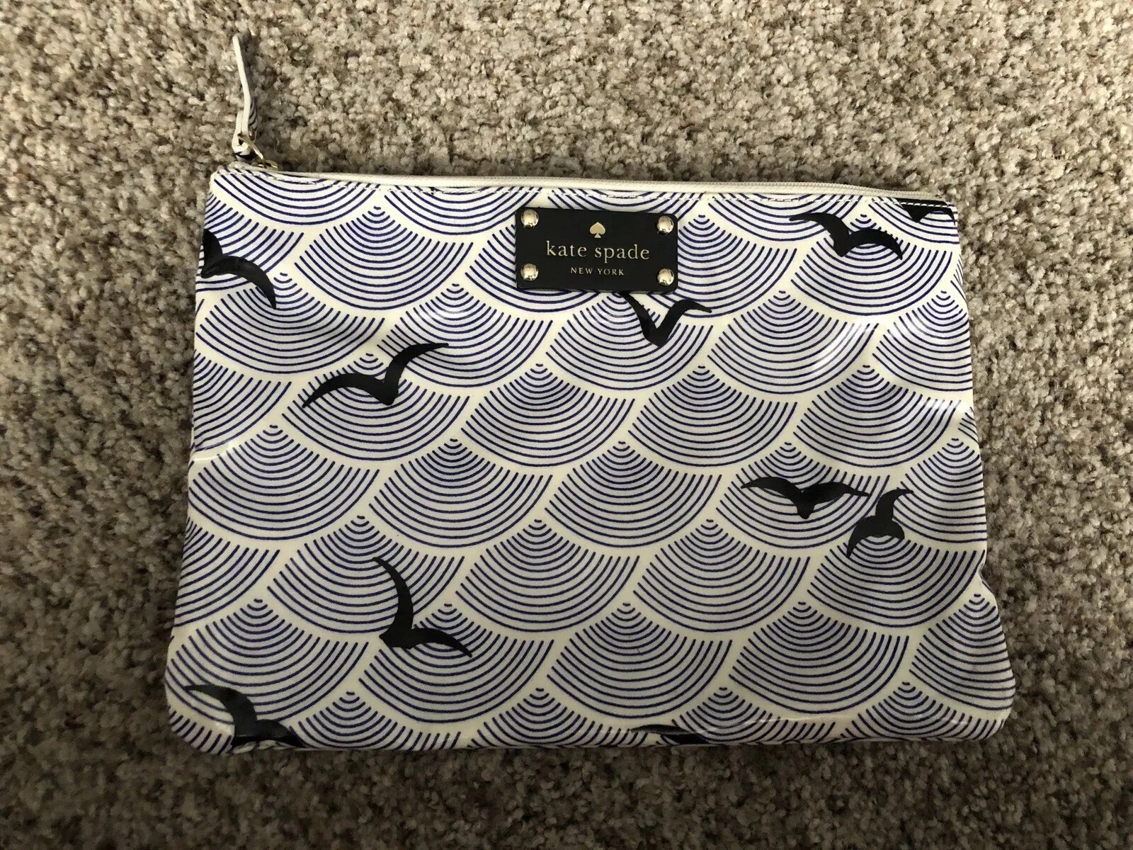 KATE SPADE ASTUCCIO MULTIUSO ZIP RIVESTITO TOILETTE TRUCCO MATITA