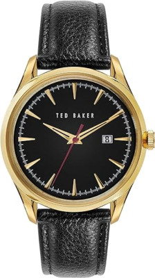 TED BAKER Herren Daquir schwarz Lederarmband Uhr BKPDQF1149I