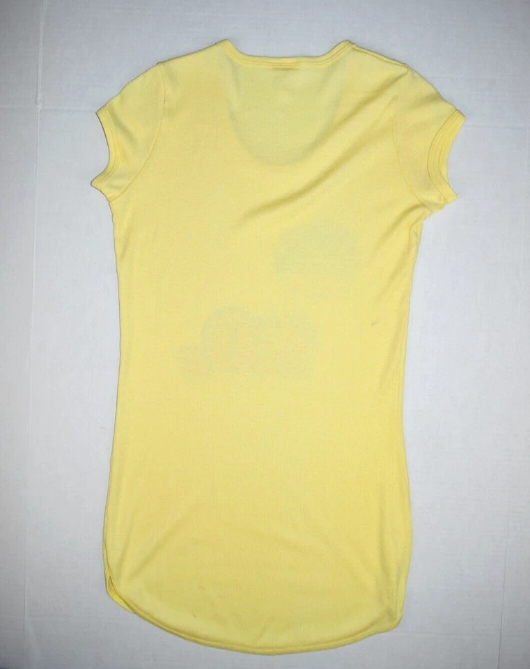 Camiseta Vintage Camisón Garfield Dormir Talla XS/S 70s 80s Amarillo Camisa para Dormir Foto 3 de 4