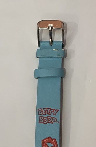 BETTY BOOP & PUDGY PUP Hearts Vintage WRIST WATCH Blue Adjustable Band NEW! - Picture 5 of 5