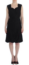 DOLCE & GABBANA Dress Black Floral Lace Sleeveless Shift IT40 / US6 /S RRP $2800