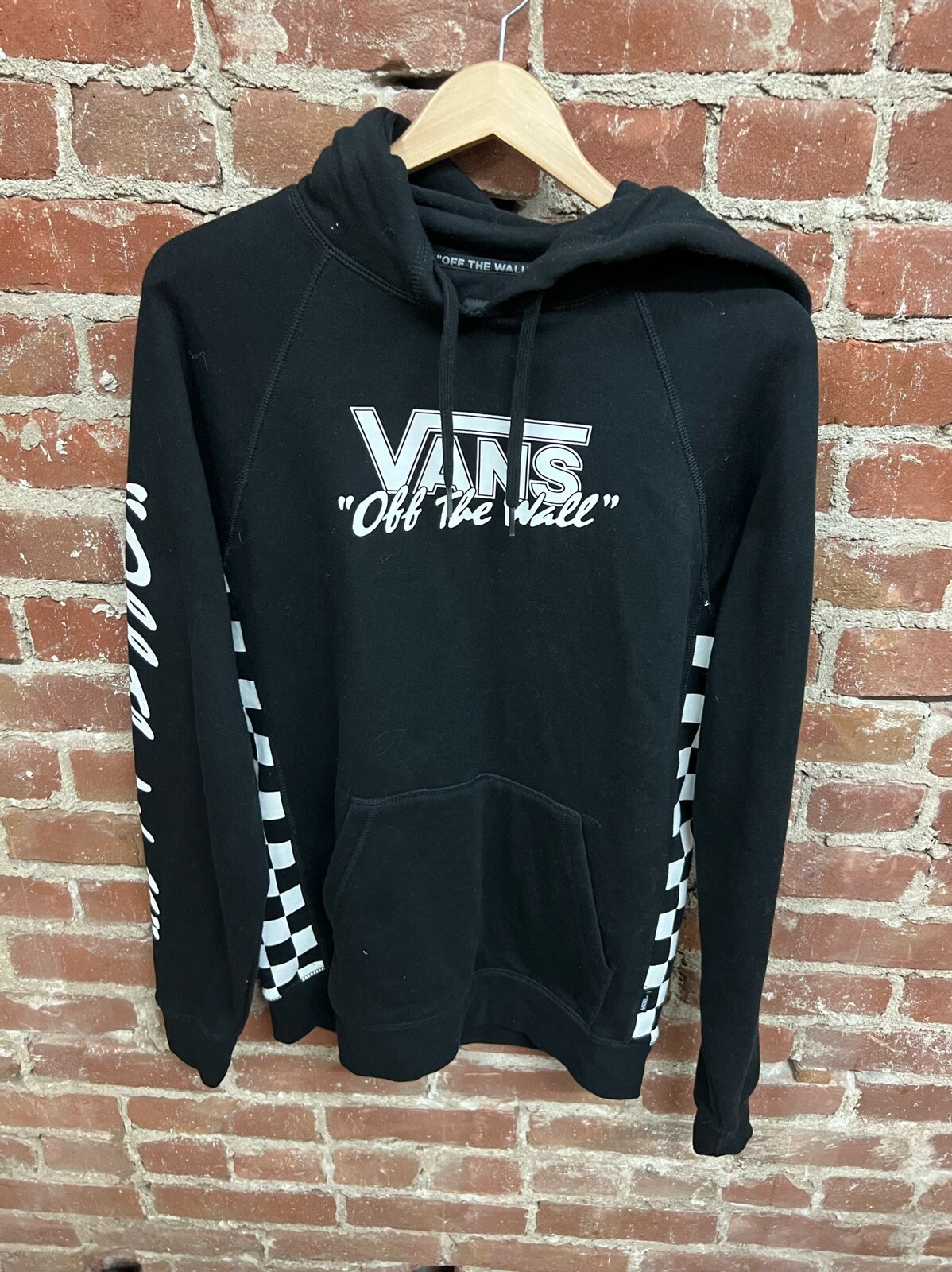 Vans Off The Wall Hoodie Mens Black 