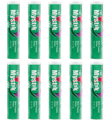 10 Pack Mystik JT-6 MP #2 Grease; Multipurpose Grease; (10) 14oz tubes