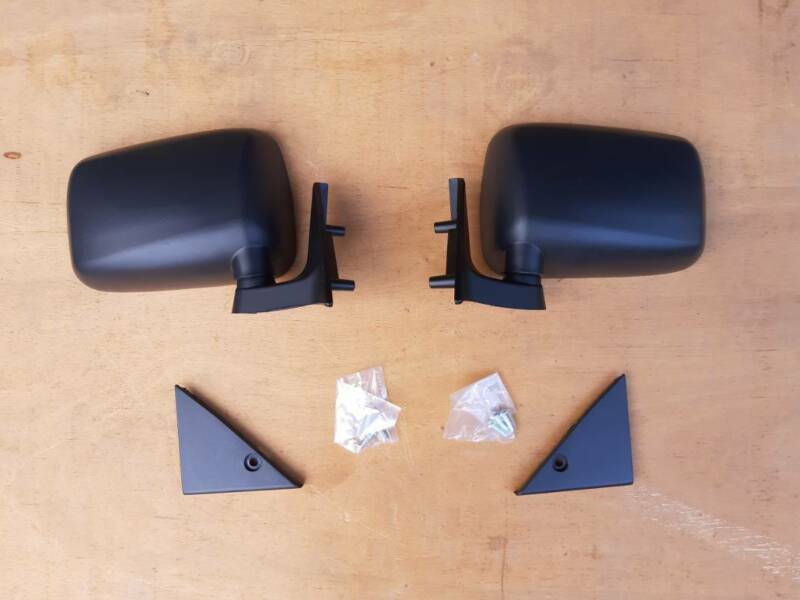 Pair Door Mirrors For Mazda Pickup B2000 B2200 B2600 1986-1993 - Textured Black Left & Right