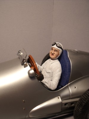 Figurine Fangio 1/18 Non Peinte – Résine Pour Maserati Mercedes (Minichamps, CMC)
