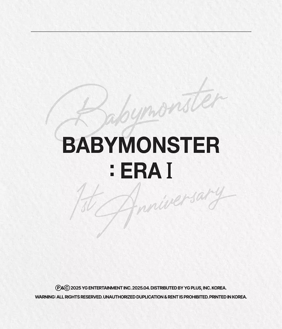 BABYMONSTER DEBUT 1st ANNIVERSARY記念フォトブック