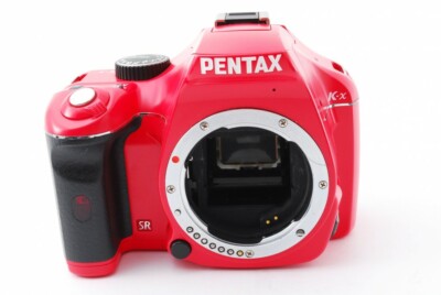 PENTAX  Ｋ-x Pentax K-x 12.4MP 35-80/80-200mm Lens Set Red[Exc+++] w/8GB SD
