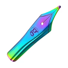 Jowo #6 Stainless Steel Replacement Nib in Rainbow - Medium Point - NEW