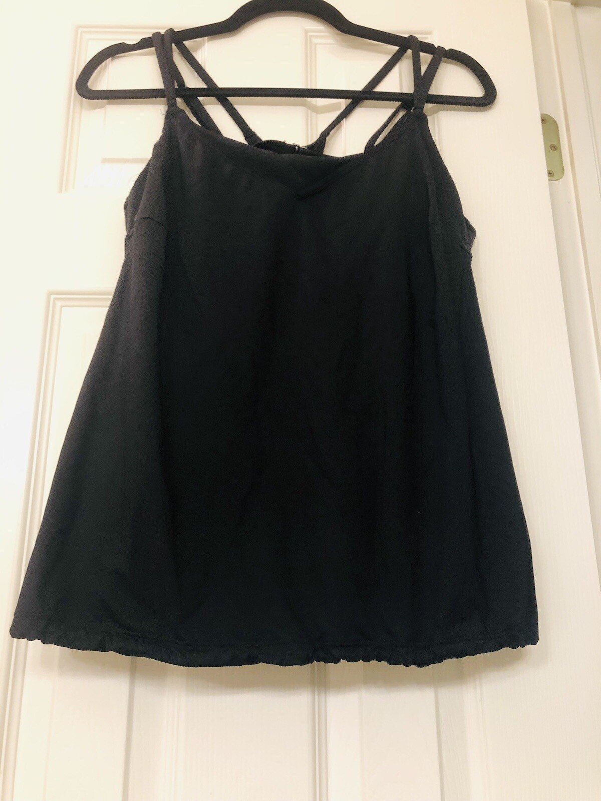 Athleta Plus Size 36DD Solid Black Razorback Styl… - image 2