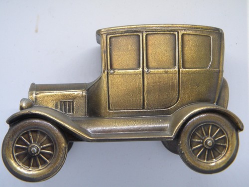 Coin Bank 1927 Ford all Metal Vintage First Wisconsin National Bank Bronze Color