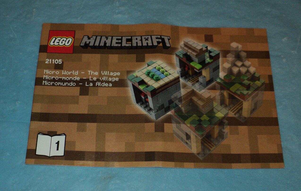 universitetsstuderende deres Skoleuddannelse Lego 21105 Minecraft Micro World The Village Instruction Manual Book 1. |  eBay