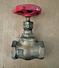 Milwaukee 1" Brass Globe Valve Fig 502 125 SWP 200 WOG Threaded USA made