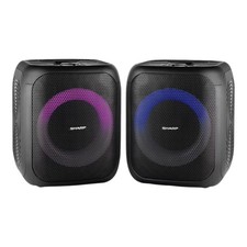 Sharp 8" Bluetooth Party Speakers (2- pack) 400W 8" Woofer, 1" Tweeter - PS-916