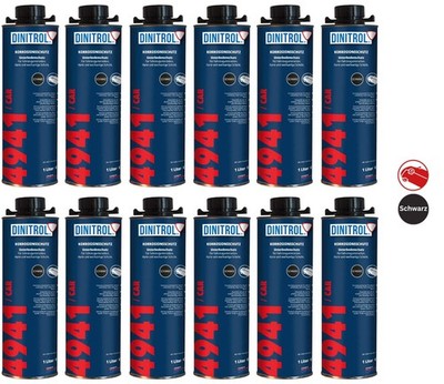 12x DINITROL 4941 / CAR Unterbodenschutz | 1 Liter Dose | NEU