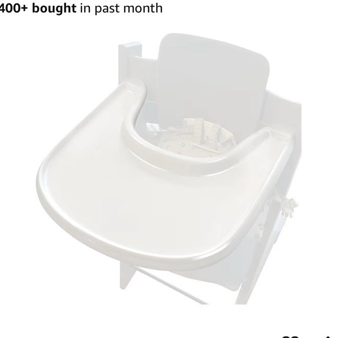 BABARTA White Removable High Chair Tray Compatible with Tripp Trapp BA33