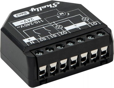 Shelly 2PM Gen3 WLAN-gesteuerter Smart-Schalter mit zwei Kanälen, 16 A (Shelly_2