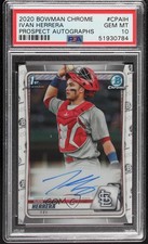2020 Bowman Chrome Prospect Auto Ivan Herrera #CPA-IH PSA 10 GEM MT Auto 04tz