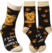 Primitives By Kathy Socks - I Love My Yorkie