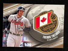 2020 Topps Global Game Medallion Freddie Freeman /50 #GGM-FF