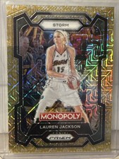 2024 WNBA Panini Prizm Monopoly Millionaire Gold Mojo#12, LAUREN JACKSON /500