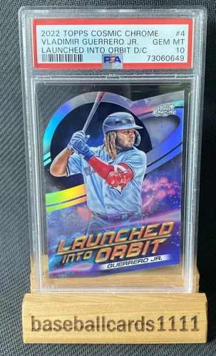 2022 Topps Cosmic Chrome PSA 10 Vladimir Jr #4 Launched Into Orbit Diecut B4