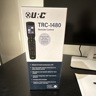 URC TRC-1480 Remote Control Touchscreen Wireless Black 10m+ Range