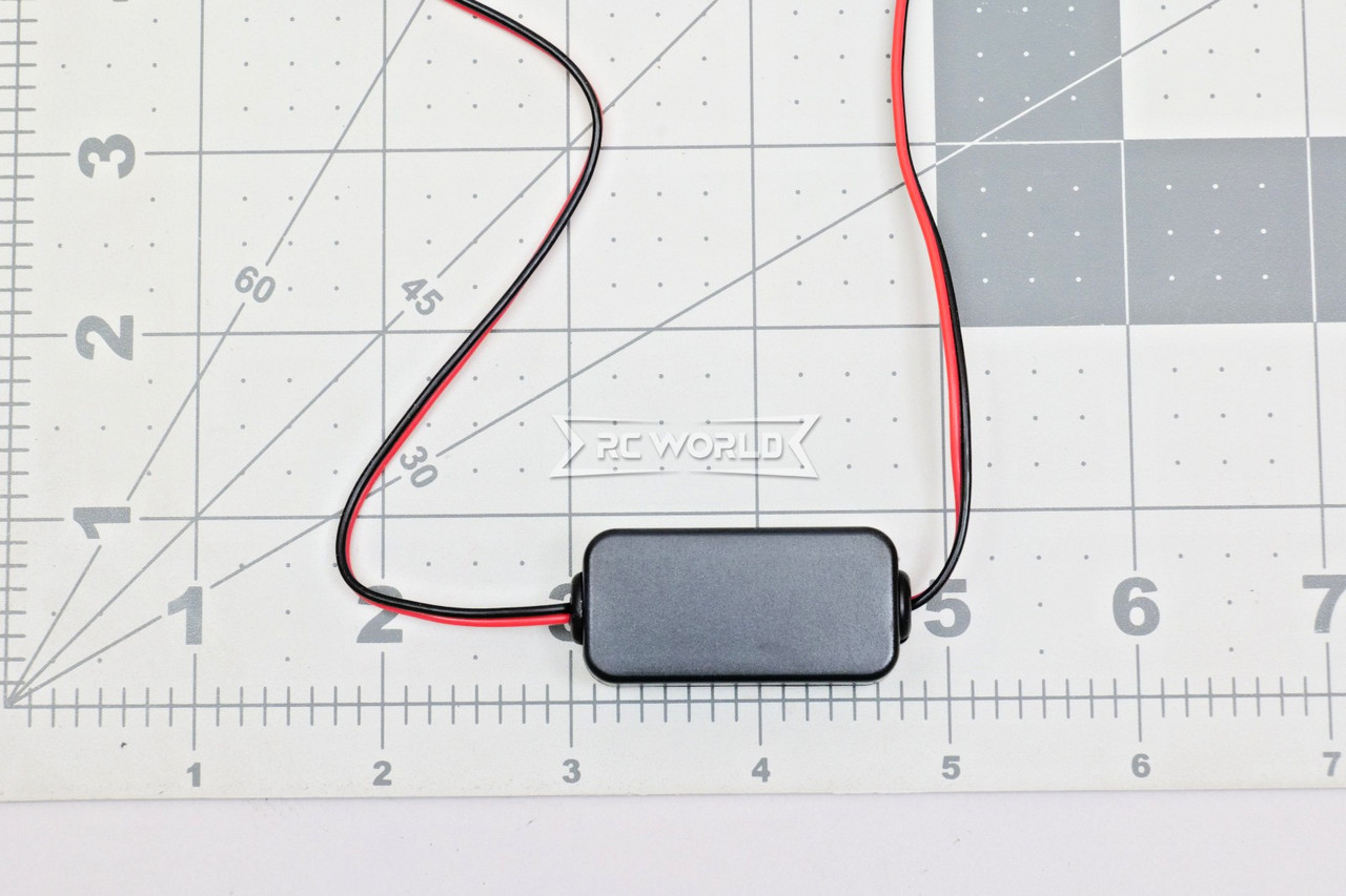 RC 1/10 EXHAUST Auto Backfire LED RED Effect Double METAL Muffler