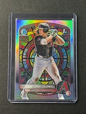 SLADE CALDWELL 2025 BOWMAN CHROME 1ST Etched Glass Refractor SSP /8-10 🔥💎🔥