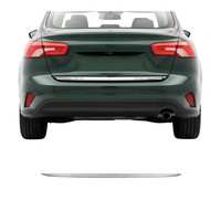 Kofferraumleiste Heckleiste FüR Ford Focus 2018-2021 Limo Untere Chrom Edelstahl