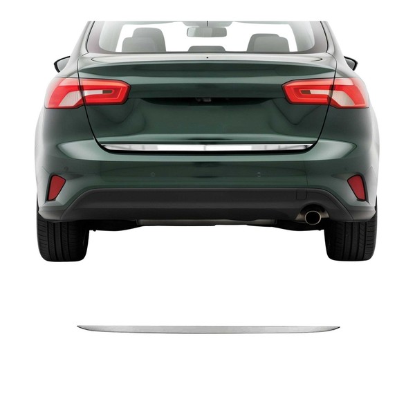 Kofferraumleiste Heckleiste FüR Ford Focus 2018-2021 Limo Untere Chrom Edelstahl-image